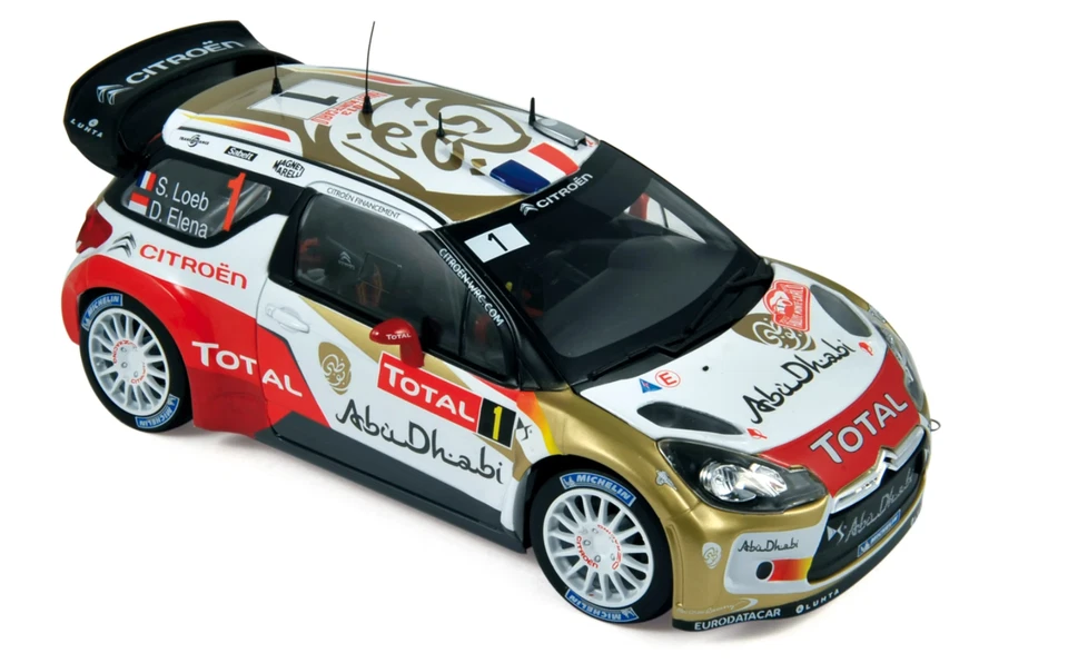 1/18 CITROEN DS3 WRC #1 WINNER MONTE CARLO 2013 LOEB ELENA NOREV 181554 RARE - Immagine 1 di 1