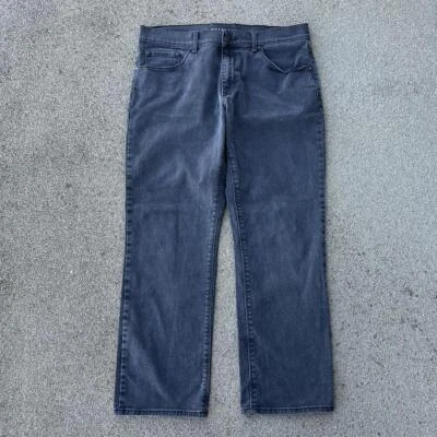 Mott & Bow Jeans Men's 35x30 Black Straight Fit Dark Wash Stretch Denim CasualOp - Image 1 of 4