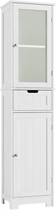 Bathroom Cabinet, Storage Cabinet with 2 Doors & 1 Drawer, Floor Freestanding - Picture 1 of 7