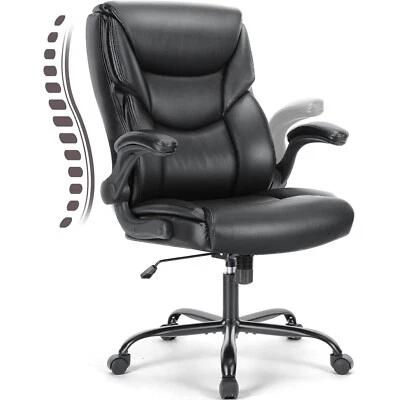 YAVIEL Chefsessel gepolsterten,klappbaren Armlehnen,höhenverstellbar,120kg Tragkraft