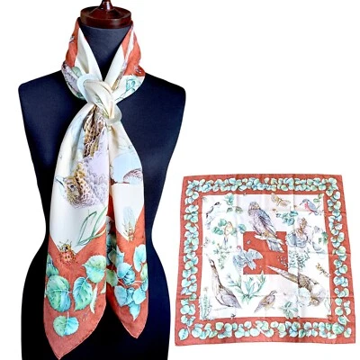 Hermes "La vie au grand air" Carre 90 Silk 100% Scarf Vintage Rare - Image 1 of 4