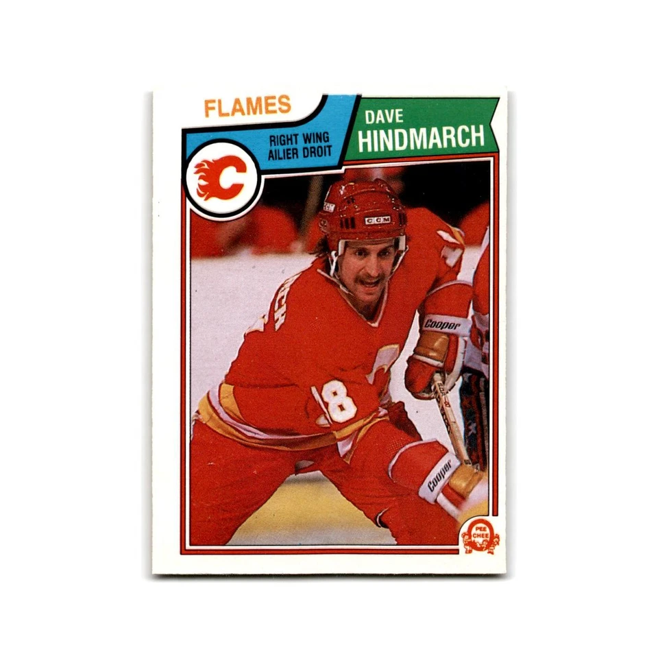 1983 O-Pee-Chee Dave Hindmarch RC Calgary Flames #82 - Image 1 of 3