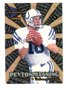 Vintage Football Card 1999 Pacific Prism #8 Peyton Manning Sunday's Best - Picture 1 of 2