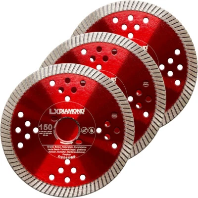 LXDIAMOND 3x Diamant-Trennscheibe 150mm passend fü Bepo FFS 150 151 Montagefräse