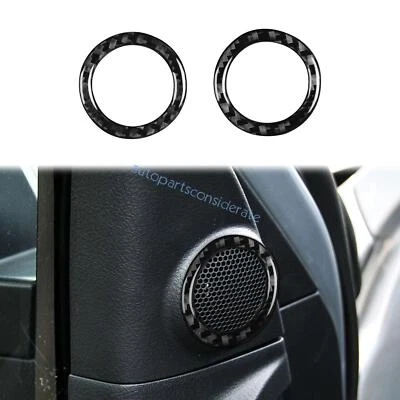 Anillo de sonido altavoz pilar real de fibra de carbono para Toyota Tundra 2007-2012 2013 Foto 1 de 4