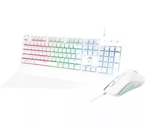 ADX Firebundle Gaming Tastatur, Maus & Mauspad - Weiß - Bild 1 von 1