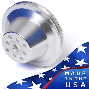 BBC Water Pump Pulley V-Belt SWP 396 427 454 1 Groove Big Block Chevy Aluminum - Foto 1 di 3
