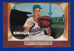WILMER BILLY SHANTZ ROOKIE A'S 1955 BOWMAN #175 EXMT (OC) NICE CORNER NO CREASE - Bild 1 von 2