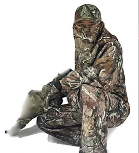 New Bionic Camouflage Hunting Clothes Leaf Waterproof Jacket +Pants suit New - Picture 1 of 19