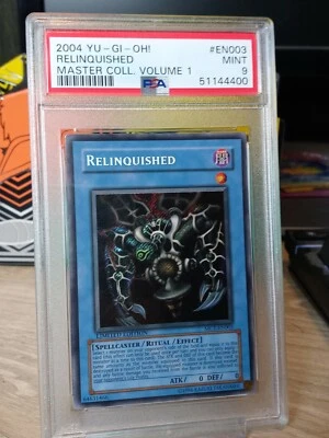 2004 Yu-Gi-Oh! Master Collection Vol. 1 #EN003 Relinquished PSA 9 - Image 1 of 2