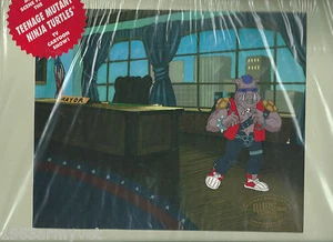 TEENAGE MUTANT NINJA TURTLES Rare BEBOP Original Production Animation Cell  #1 - Picture 1 of 10