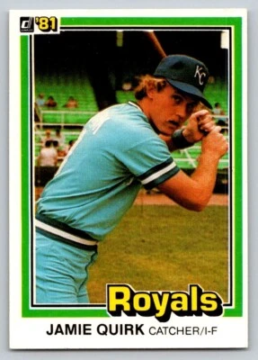 1981 Donruss - #341 Jamie Quirk - Image 1 of 2