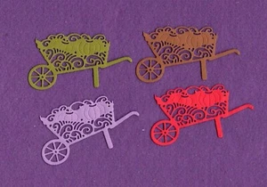 Tarjetas de álbum de recortes de troqueles WHEELBARROW ELEGANTES - Imagen 1 de 1