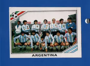 FIGUR FUSSBALLSPIELER PANINI MEXICO 86 N.73 ARGENTINIEN TEAM MARADONA REC / RECOVERED - Bild 1 von 1