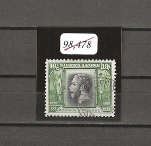 SIERRA LEONA 1933 SG 179 USADO CERTIFICADO - Imagen 1 de 3