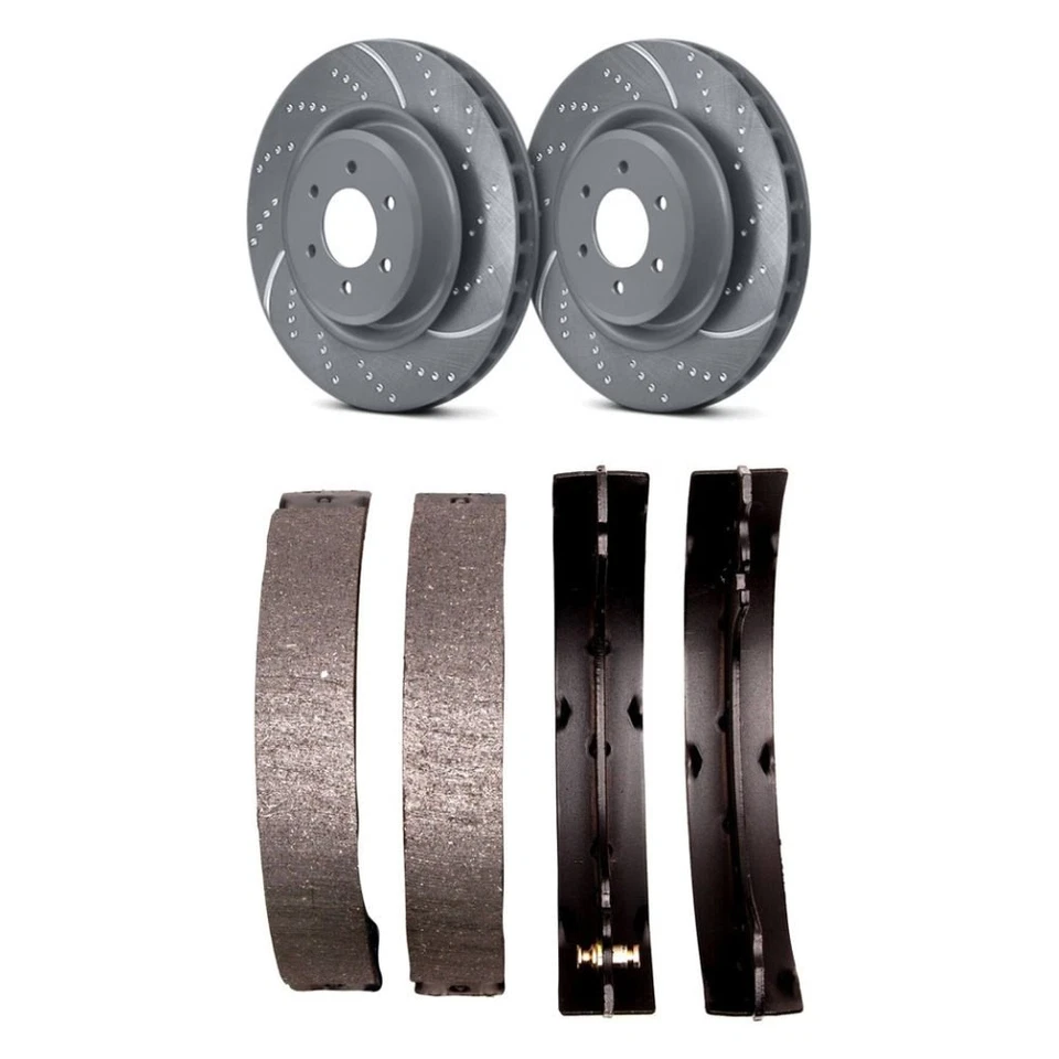 For Toyota Corolla 03-08 2-Pc 3GD Series Sport Slotted Brake Rotor Kit Foto 1 de 1