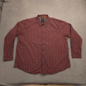 5.11 Tactical Men’s XXL Short Sleeve Plaid Shirt Red Navy Outdoor Casual - Picture 1 of 11