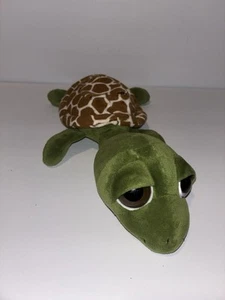Plush Sea Turtle Atlantis from Petting Zoo green with pouch EUC - Bild 1 von 7