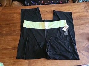 ID Ideology aktive Damen-Yogahose schwarz gelb Größe 3X Essentials - Bild 1 von 7
