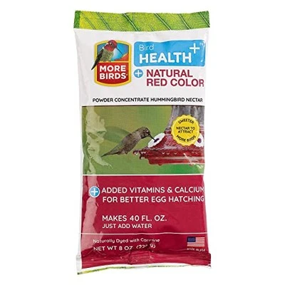 More Birds Bird Health+ Hummingbird Powder Nectar Concentrate, No Boiling
