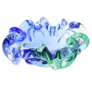 Tazón central de vidrio GlassOfVenice Murano Sommerso - verde y azul - Imagen 1 de 8