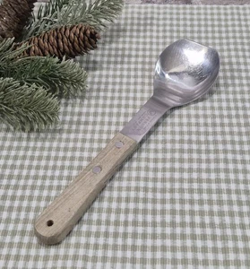 Vintage Vernco Stainless Steel Ice Cream Scoop Paddle Spoon w/ Wood Handle Japan - Picture 1 of 8