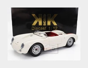 1:12 KK SCALE Porsche 550A Spyder White & Red 1953-1957 KKDC120114 - Foto 1 di 2