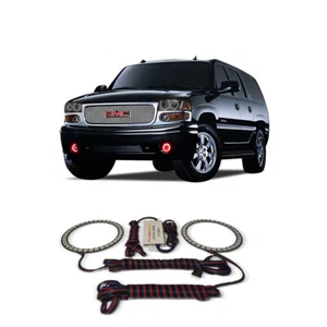 Kit de halo de luz antiniebla ojo de ángel rojo brillante para GMC Yukon 01-06 - Imagen 1 de 3