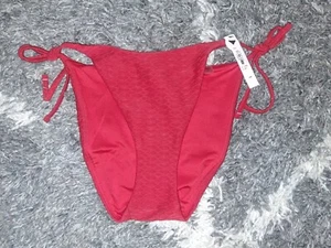 VS Fishnet Detail Side Tie cheeky bottom size Medium new Red - Picture 1 of 2