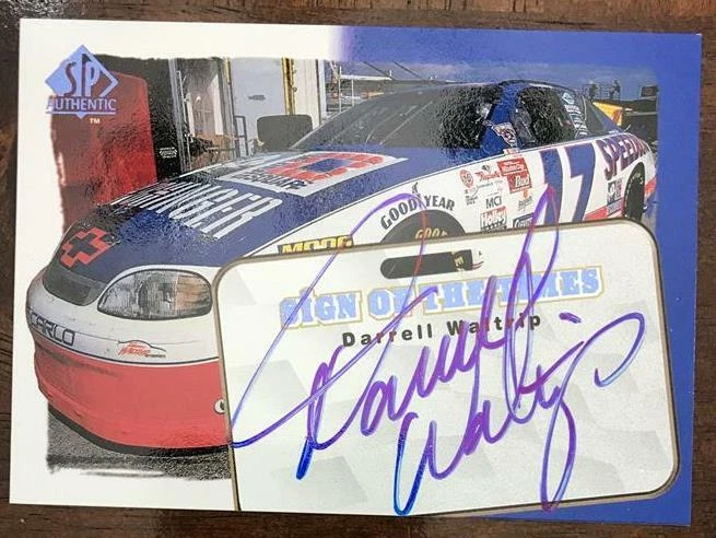 DARRELL WALTRIP - 1998 SP Authentic - Sign Of The TImes -Certified On-Card Auto - Image 1 of 1