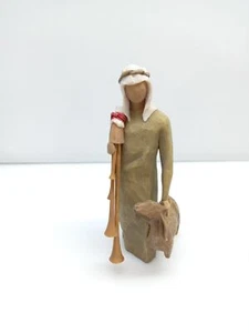 Willow Tree Zampognaro - Hirte mit Sackpfeife und Ziege als Ergaenzung - Bild 1 von 6