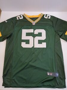 NIKE Size 52 On Field Clay Matthews Green Bay Packers Green NFL Authentic Jersey