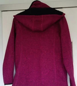 Damen Strick-Fleece-Jacke Gr. L/40 mit abzippbarer Kapuze - Bild 1 von 14