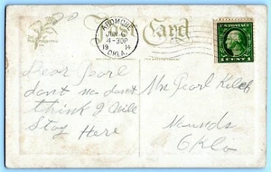 Art Postcard~ WIndmill~ 1914 Ardmore, Oklahoma Cancel - Picture 1 of 2