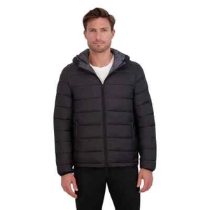 ZeroXposur Cruise Midweight Puffer Jacket Hooded Full Zip Coat Black Mens S Used - Picture 1 of 6