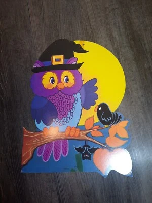 De Colección Halloween Troquelados Eureka Búho Cartón Recortes Luna Murciélago Decoración de Pared Foto 1 de 4