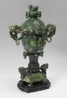 53cm tall, huge antique Chinese spinach Jade vase