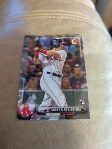 ANDREW BENINTENDI 2017 BOWMAN #23 RED SOX ROOKIE LOGO RC - Picture 1 of 2