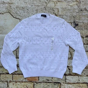Polo Ralph Lauren Kids Girls Sweater In White Size L - Picture 1 of 6