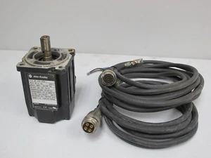 ALLEN BRADLEY MPL-A310F-HJ22AA KINETIX AC SERVO MOTOR,GOOD USED CONDITION,CABLES - Picture 1 of 7