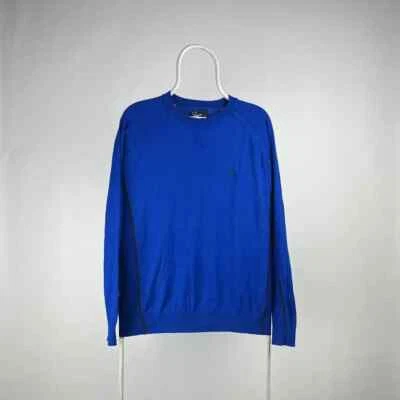 Fred Perry Jumper Mens Large Blue Sweater Pullover Casuals - Image 1 of 4