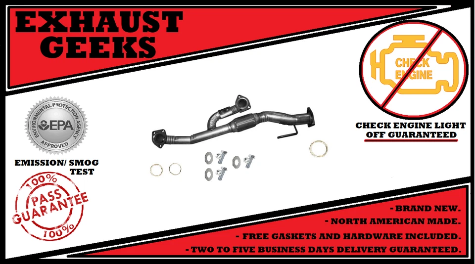 2012 HONDA CROSSTOUR 3.5L FRONT DIRECT FIT FLEX PIPE WITH GASKETS & HARDWARE - Image 1 of 1