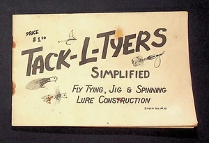 1966 Tack - L- Tyers Fly Tying Fishing Lure Constuction Booklet  By Jay Johnson - Picture 1 of 5