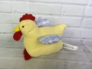 Laura Ashley Mother and Child Chicken Hen Yellow Red Toy Plush Stuffed Animal - Picture 1 of 10