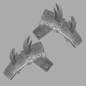 Chaos Warrior Ogre Scale Schulterstücke zur Verwendung mit Mythic Legions Figuren - Bild 1 von 1