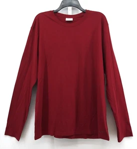 Calvin Klein Shirt Mens Size XL Burgundy Red Long Sleeve Pullover Top - Picture 1 of 7
