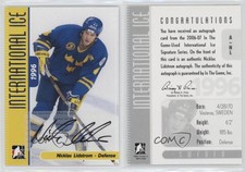 2006 In the Game-Used International Ice Signature Series Nicklas Lidstrom Auto