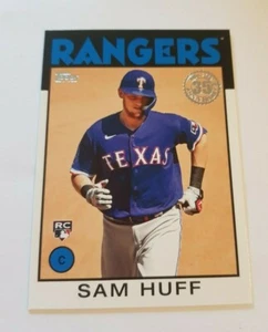 Topps 2021 Series 2 - Sam Huff - Texas Rangers - Topps 1986 Insert - RC - Picture 1 of 2