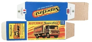 Matchbox Superfast #11 Scaffolding Truck ‘70-‘71 Type G Repro Box - Picture 1 of 2