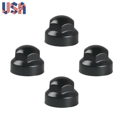 Capas pretas de parafuso de direção 4 peças para Toyota Pickup 45619-36010 1985-1995 - Imagem 1 de 4